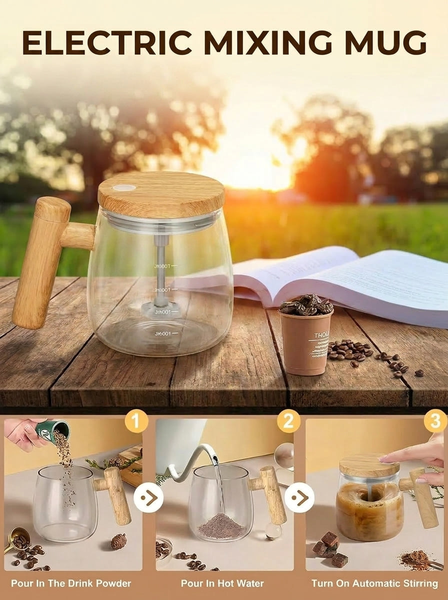Electric Self-Stirring Coffee Mug