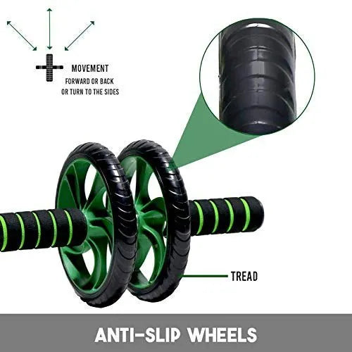 MCP AB Roller/ ABS Carver With Thick Knee Pad For Abdominal Workout 2 wheel