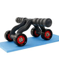 MCP Upgraded 4- Wheel AB Carver Roller With Knee Mat - Abdominal Workout 4 Wheel