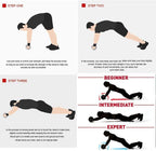 MCP Upgraded 4- Wheel AB Carver Roller With Knee Mat - Abdominal Workout 4 Wheel