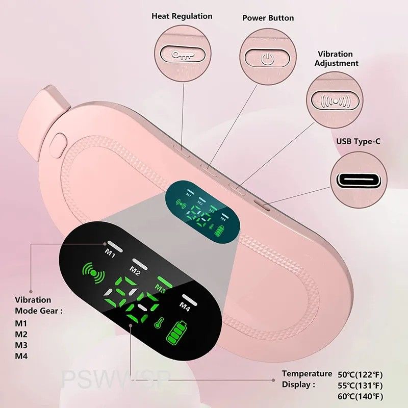 Menstrual Heating Device, Rechargeable Period Pain Relief Machine