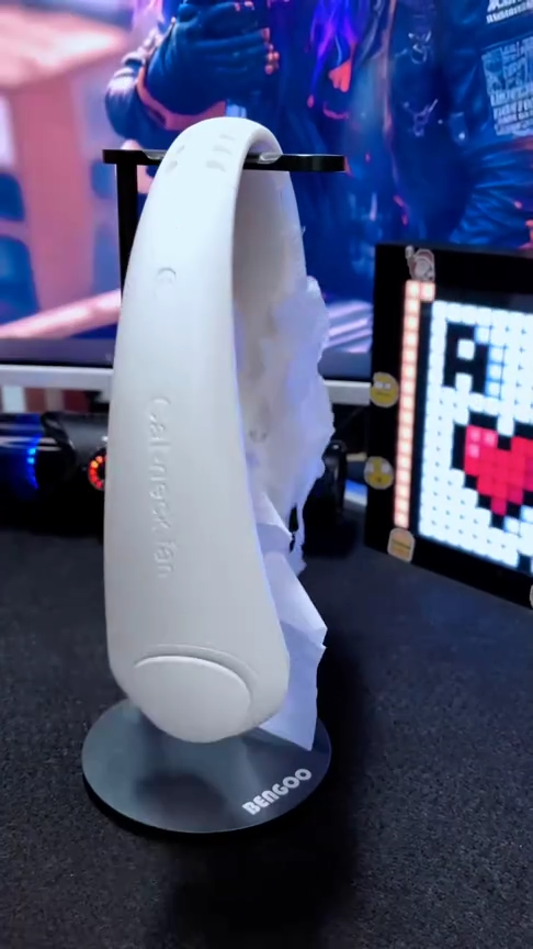 Neck Cooling Fan, Air Conditioner Neck Fan with Cooling Plate