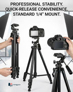 Tripod Stand for Camera & Smartphones with Holder