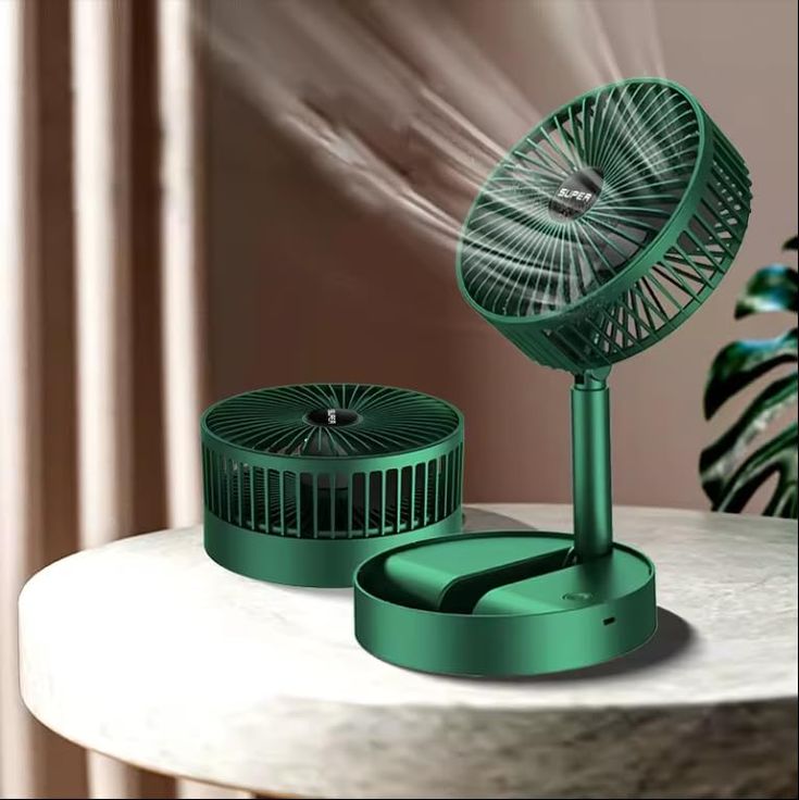 Green fan