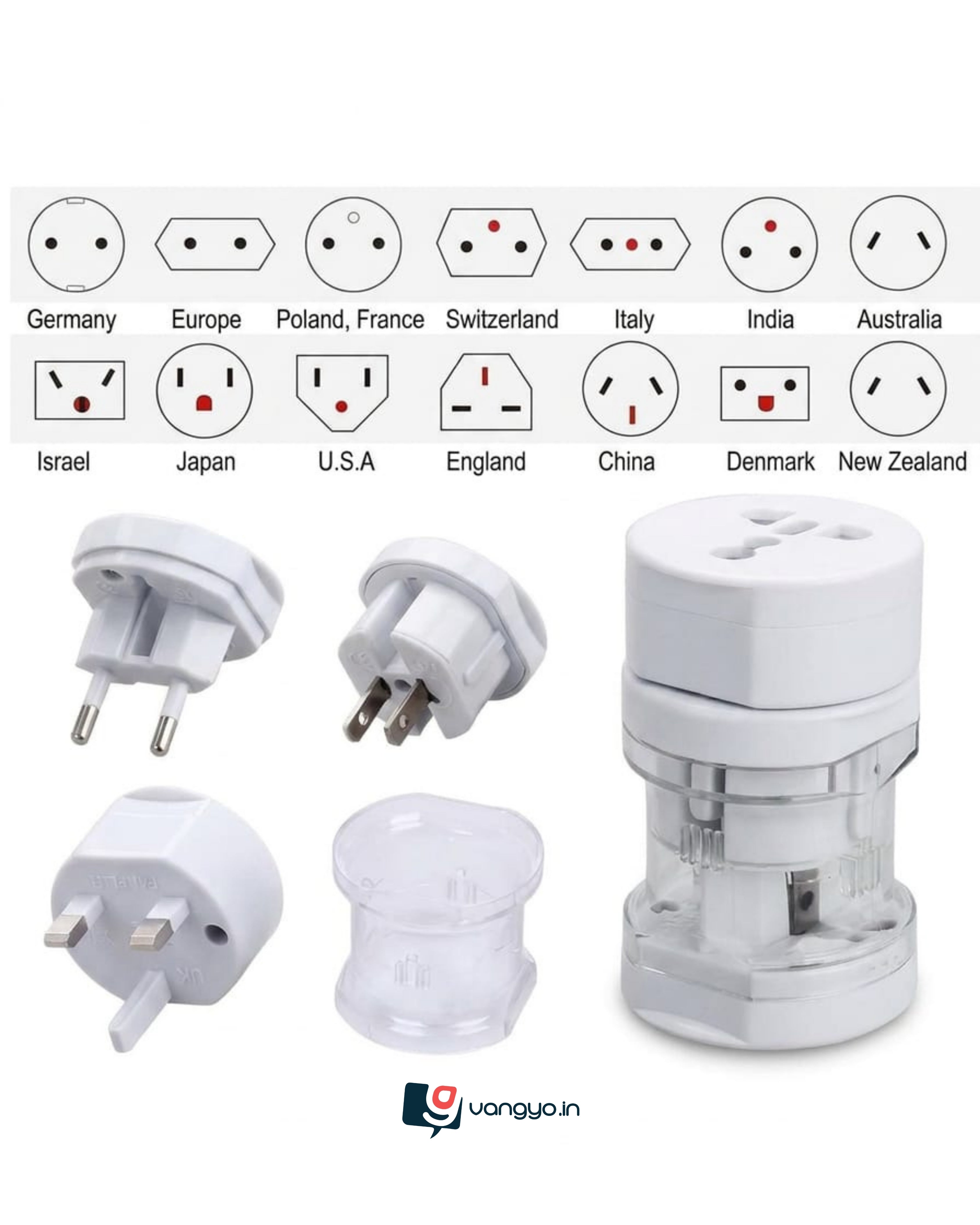 Round Universal Multi Plug