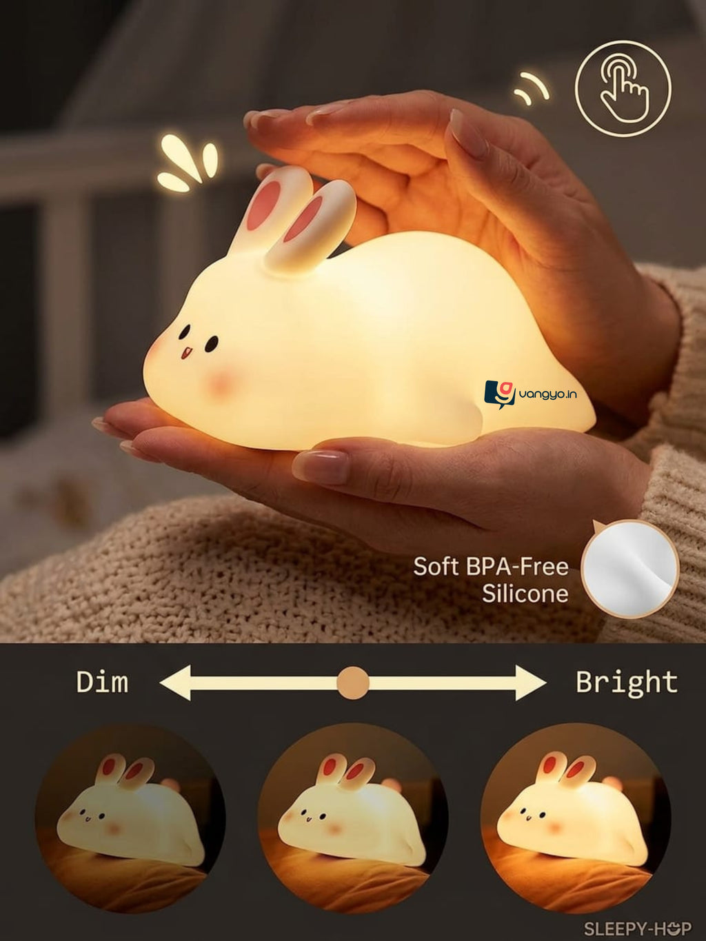 Silicon Rabbit Toy Lamp