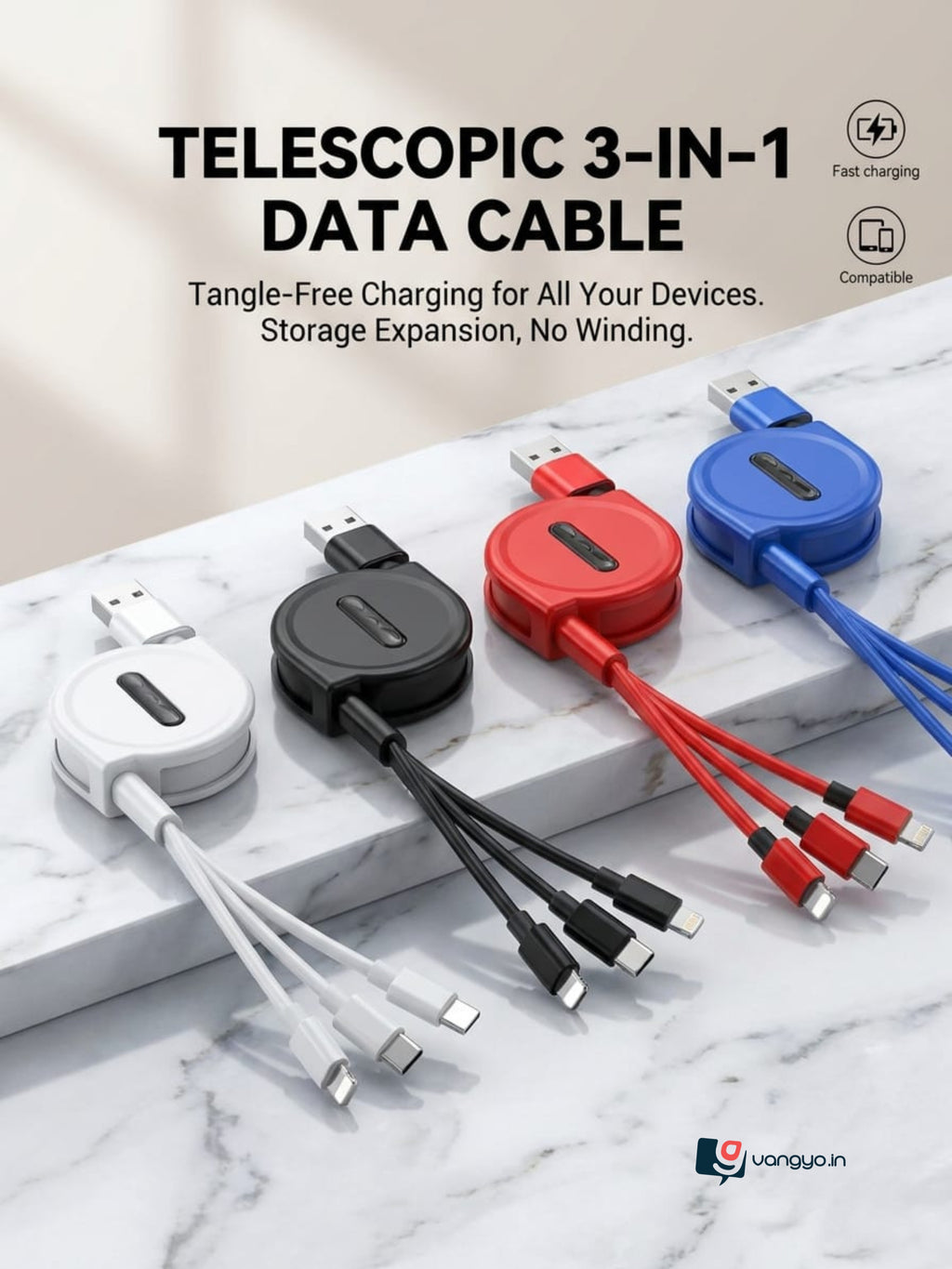 3 in 1 Data Cable