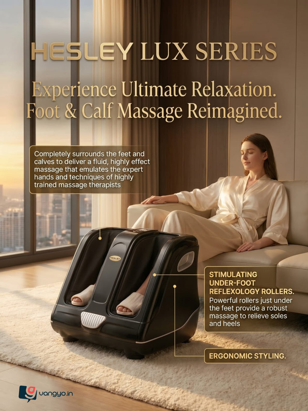 Foot and Calf Leg Massager LUX Series