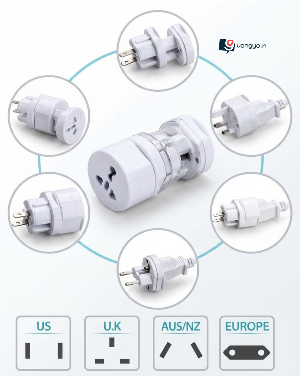 Round Universal Multi Plug