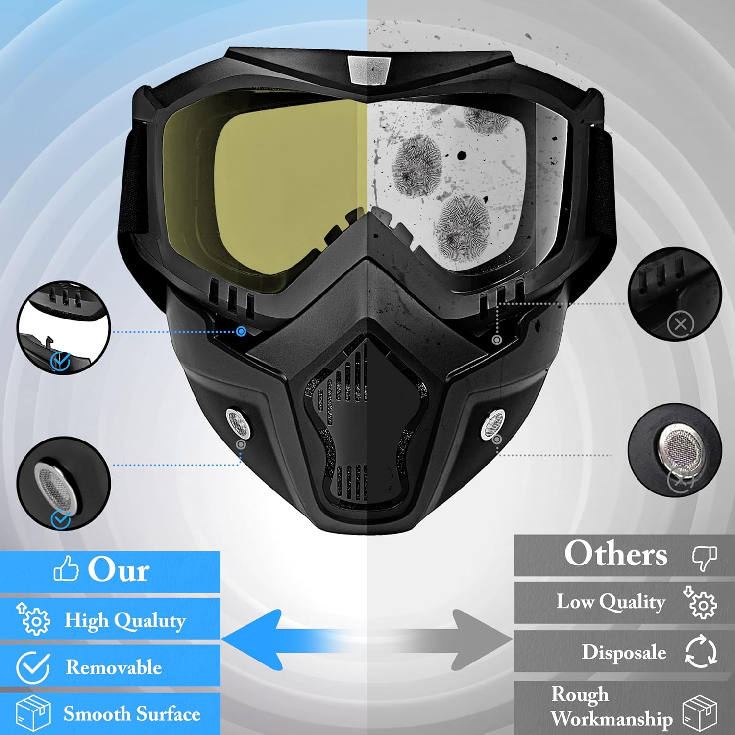 Bike Face mask(Goggle Mask)