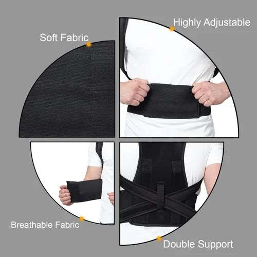 Magnetic Back Brace Posture Corrector Belt Free Size