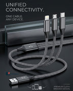 3 in 1 Cloth Data Cable