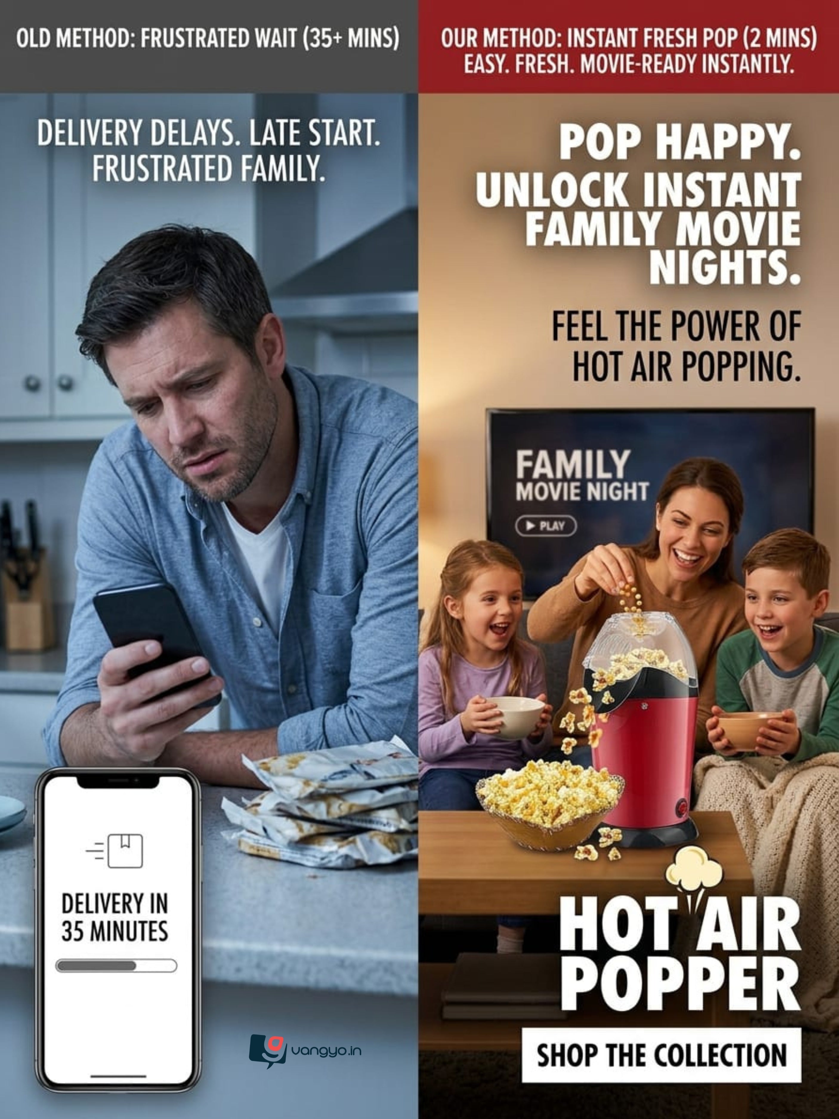 Hot Air Popcorn Maker