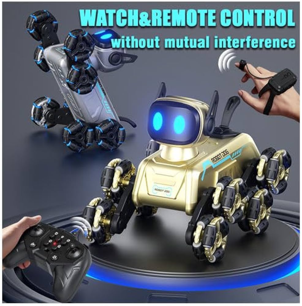 8WD Gesture Sensor RC Stunt Car, also known as a remote-control robot dog toy,