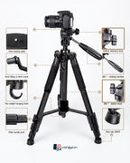 Tripod Stand for Camera & Smartphones with Holder