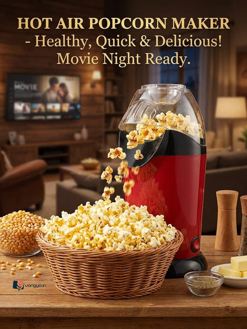 Hot Air Popcorn Maker