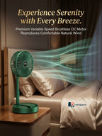 Green Foldable Tabletop Fan