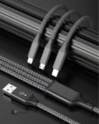 3 in 1 Cloth Data Cable