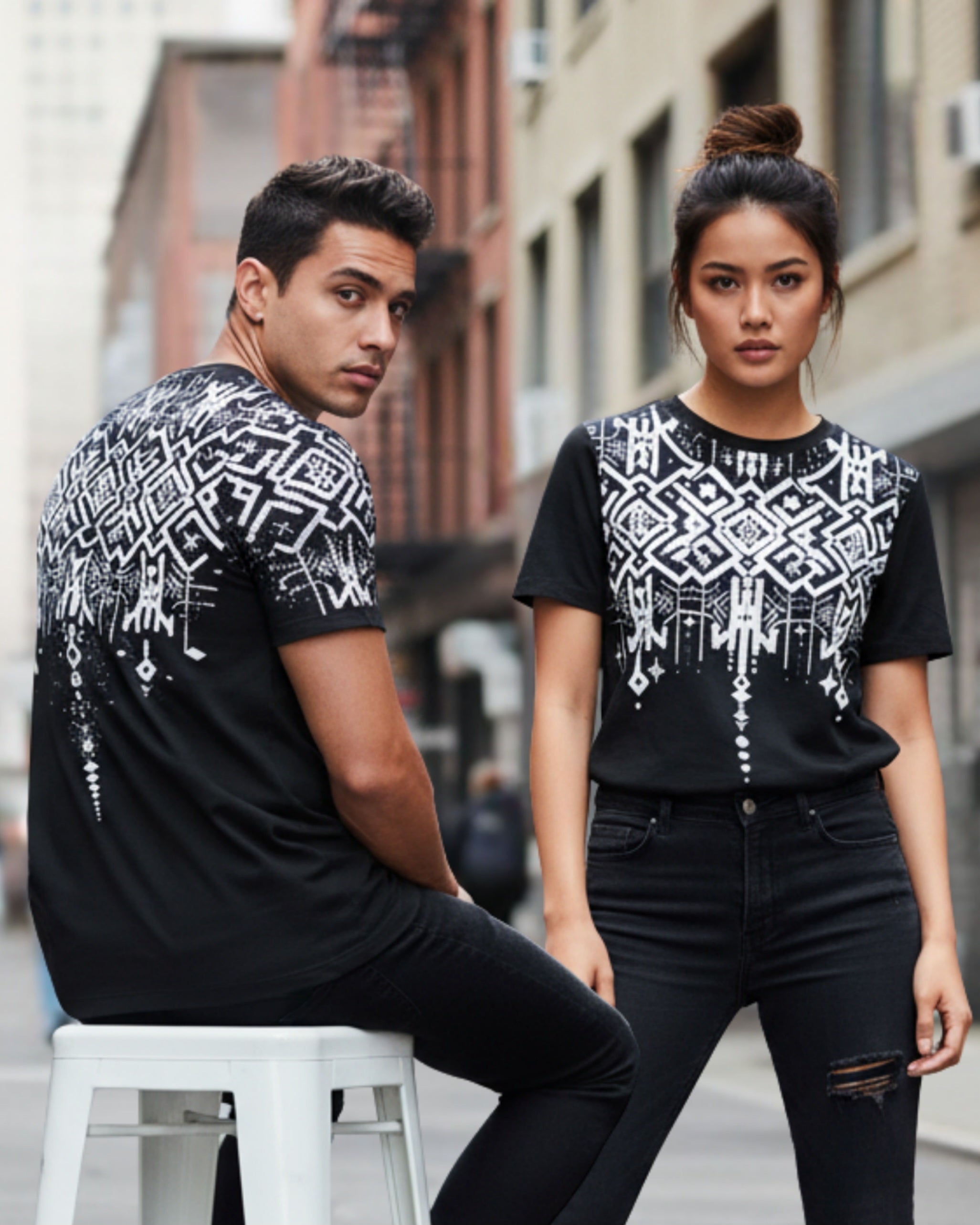 Mandala Design Black T Shirts