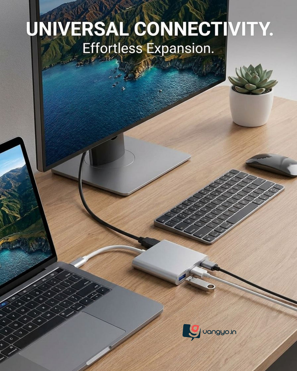 Type C to HDMI 3 in 1 Adapter