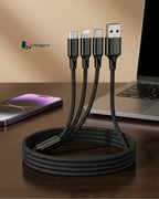 3 in 1 Cloth Data Cable