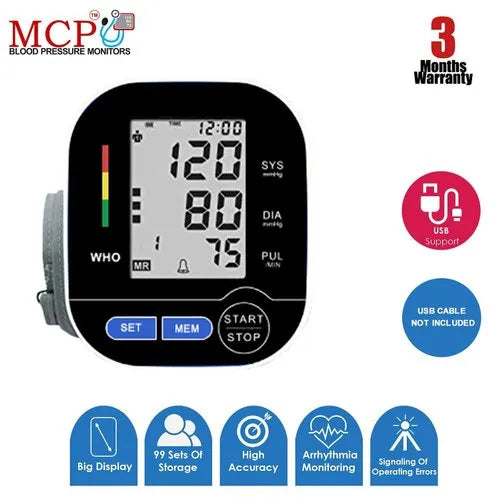MCP BP115 Automatic Digital BP Monitor Blood Pressure Measuring Machine with USB Port