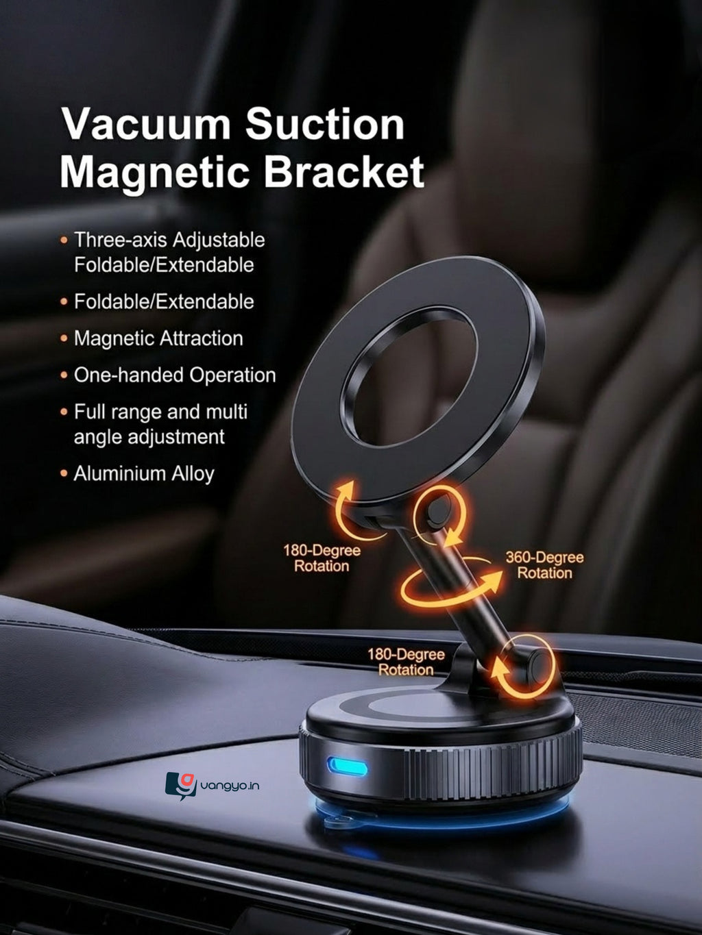 Magnetic Phone Holder For Car Dashboard