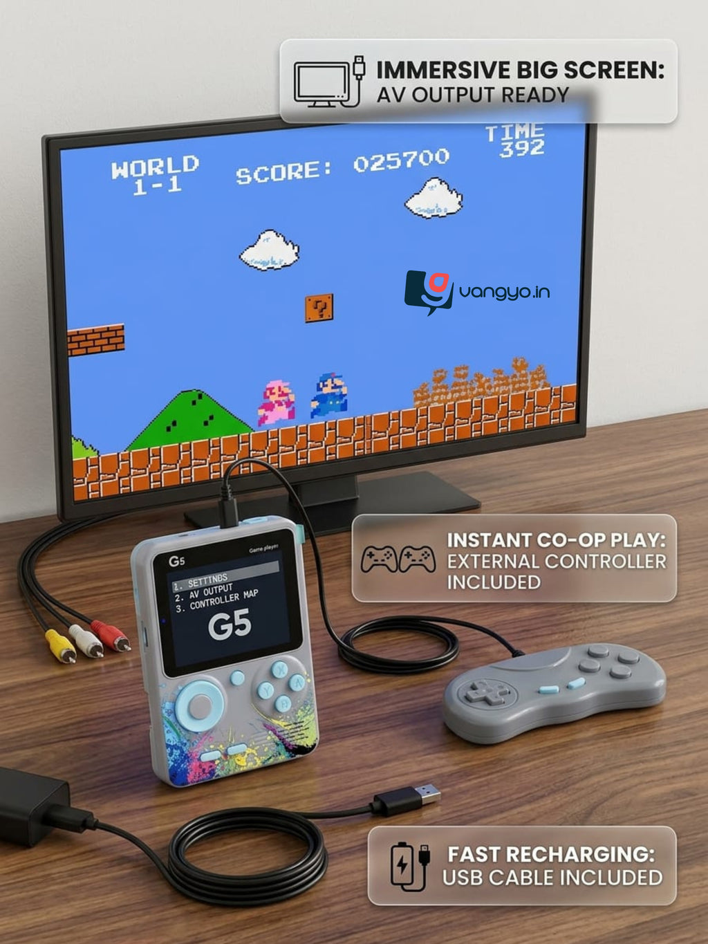G5 Retro Handheld Game Console