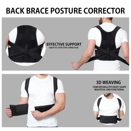 Magnetic Back Brace Posture Corrector Belt Free Size